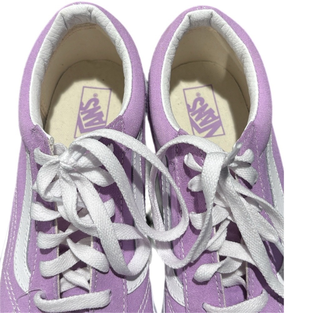 Vans Kids Shoes in Lavender and White - Picture 4 of 6